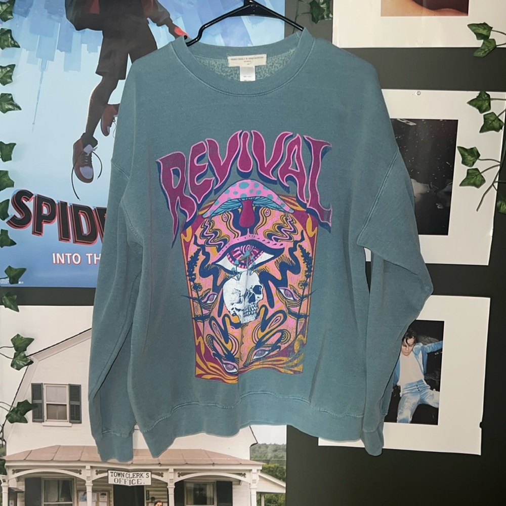 Urban Outfitters/Project Social T Cyan Crewneck!🩵